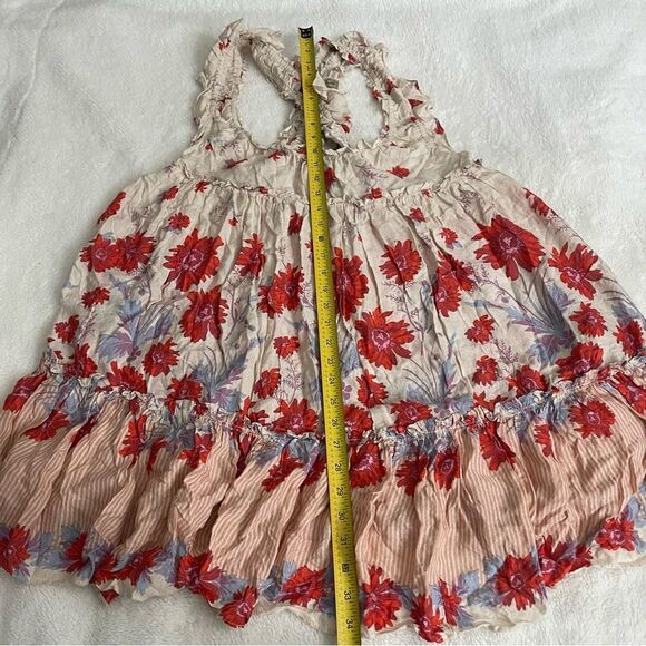 Free People Intimately Mini Dress ]Bali Wild Daisy Slip size L Large NWOT - Picture 4 of 9